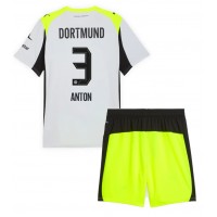 Borussia Dortmund Waldemar Anton #3 Vonkajší Detský futbalový dres 2025-26 Krátky Rukáv (+ trenírky)